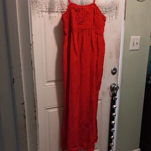 a new day Red Maxi Dress with Spaghetti Straps